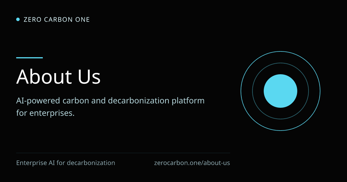 About Us | Zero Carbon One